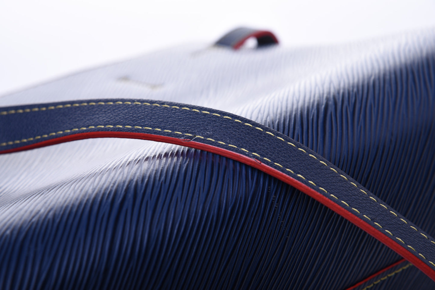 Epi Twist Tote Indigo Coquelicot