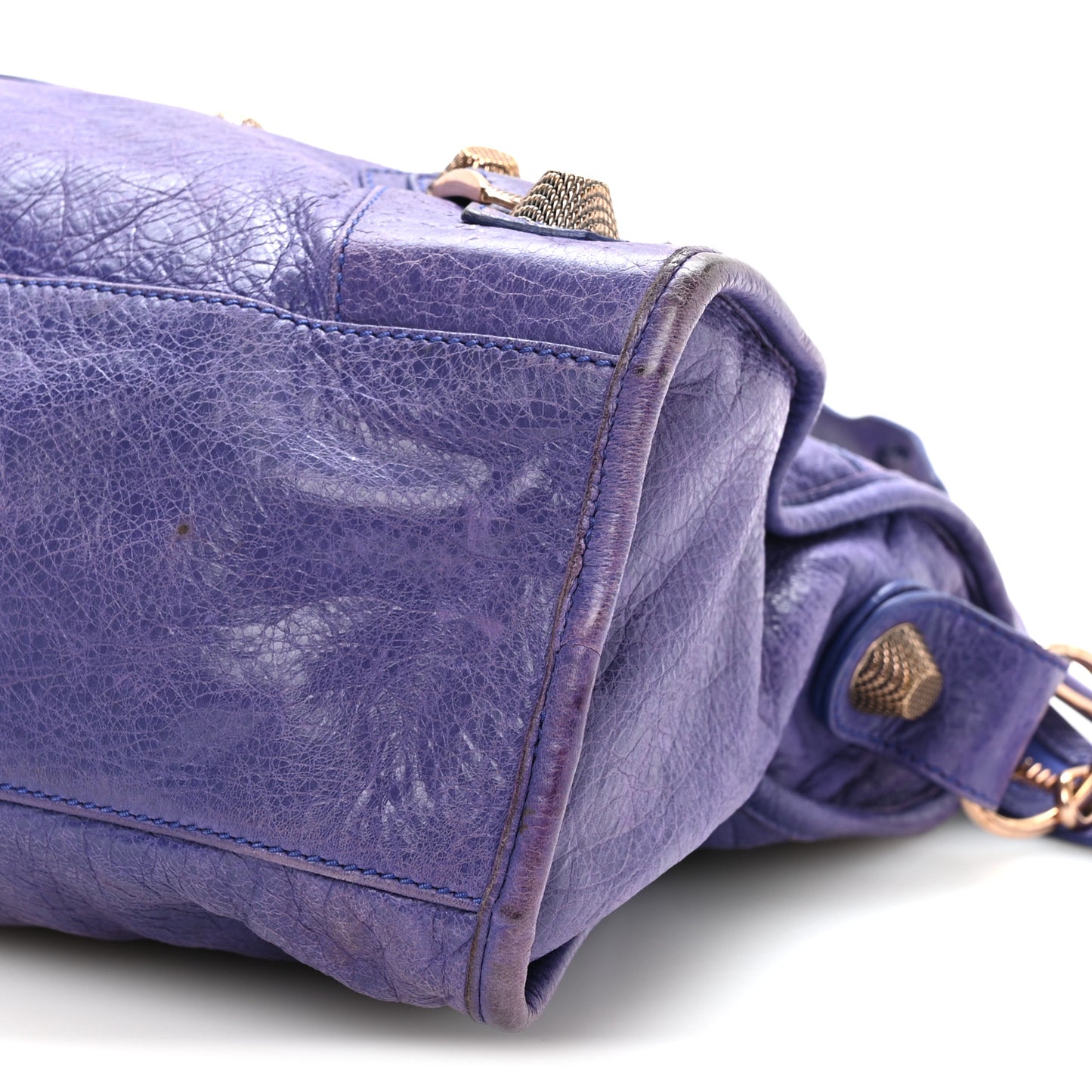 Agneau Giant 21 Rose Gold Hardware City Bleu Lavande
