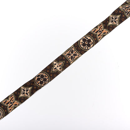 Louis Vuitton Silk Monogram LV World Bandeau Brown 2 of 4