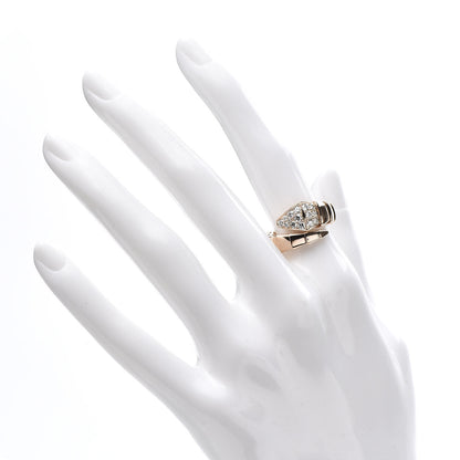 Bulgari 18K Rose Gold Diamond Serpenti Viper Ring S 2 of 3