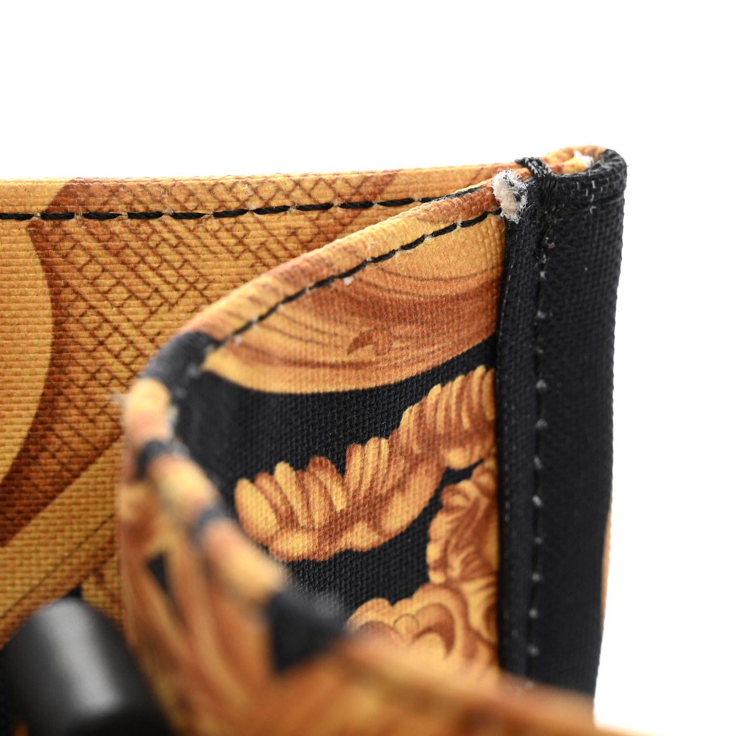 Versace Canvas Baroque Print Medusa Small Tote Black 12 of 13