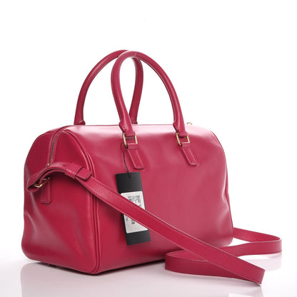 Saint Laurent Calfskin Classic Duffle 6 Fuchsia 4 of 16
