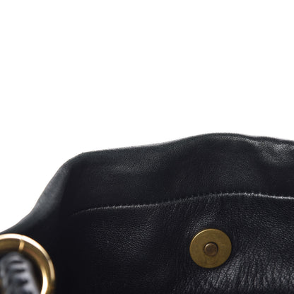 Christian Dior Lambskin Medium Libertine Hobo Black 13 of 14