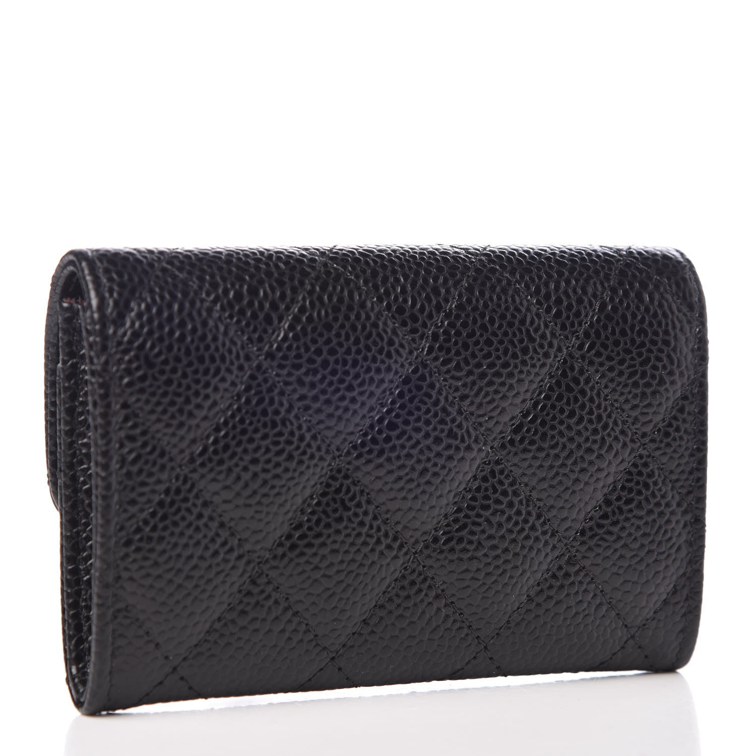 Chanel Caviar Quilted Flap Card Holder Black 2 of 7