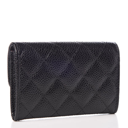Chanel Caviar Quilted Flap Card Holder Black 2 of 7