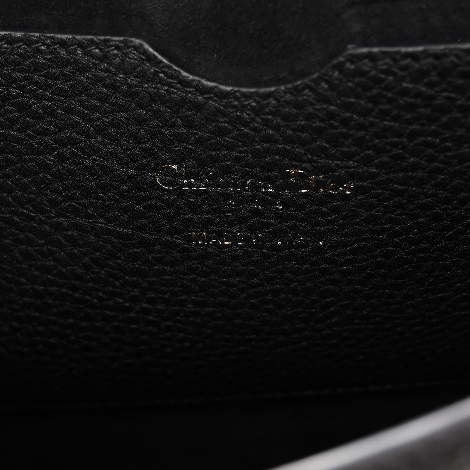 Christian Dior Grained Calfskin Large Bobby Flap Black 7 of 12