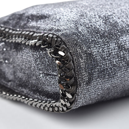 Stella McCartney Metallic Glitter Small Falabella Tote Silver 8 of 12