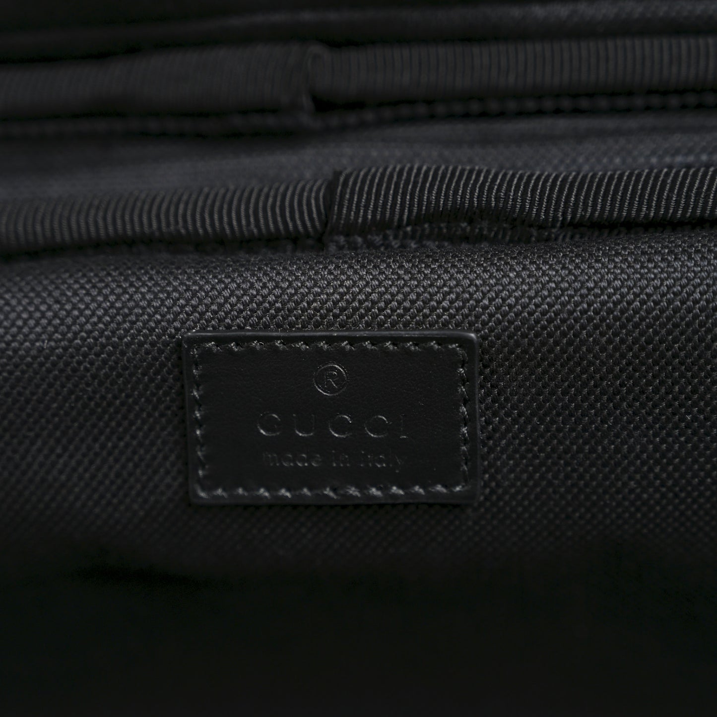 GG Supreme Monogram Calfskin Cabin Trolley Black