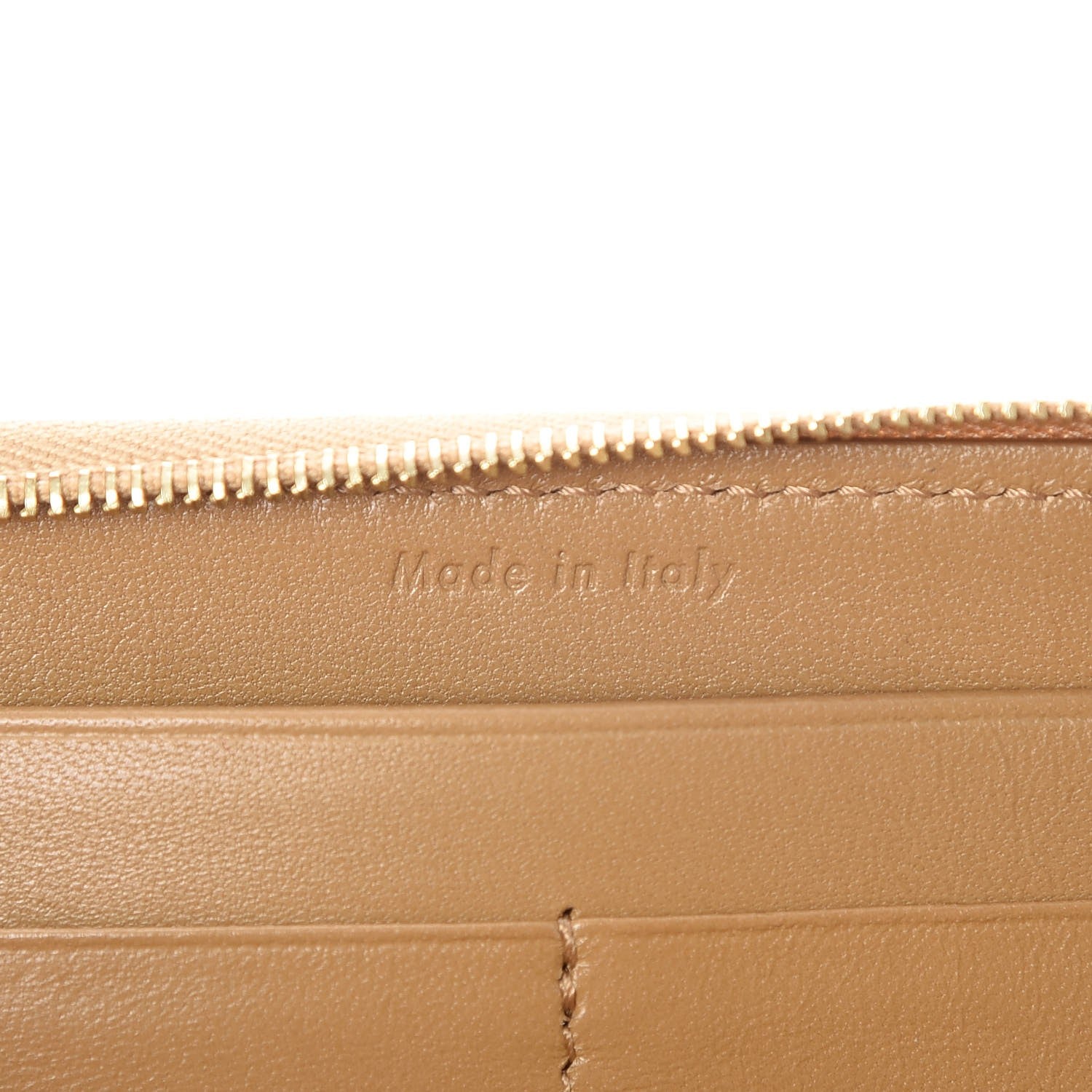 Celine Lambskin Large Zip Around Multifunction Wallet Camel Red 6 of 7