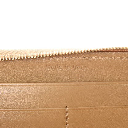 Celine Lambskin Large Zip Around Multifunction Wallet Camel Red 6 of 7