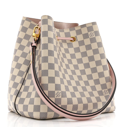Louis Vuitton Damier Azur Neonoe MM Eau De Rose 3 of 10