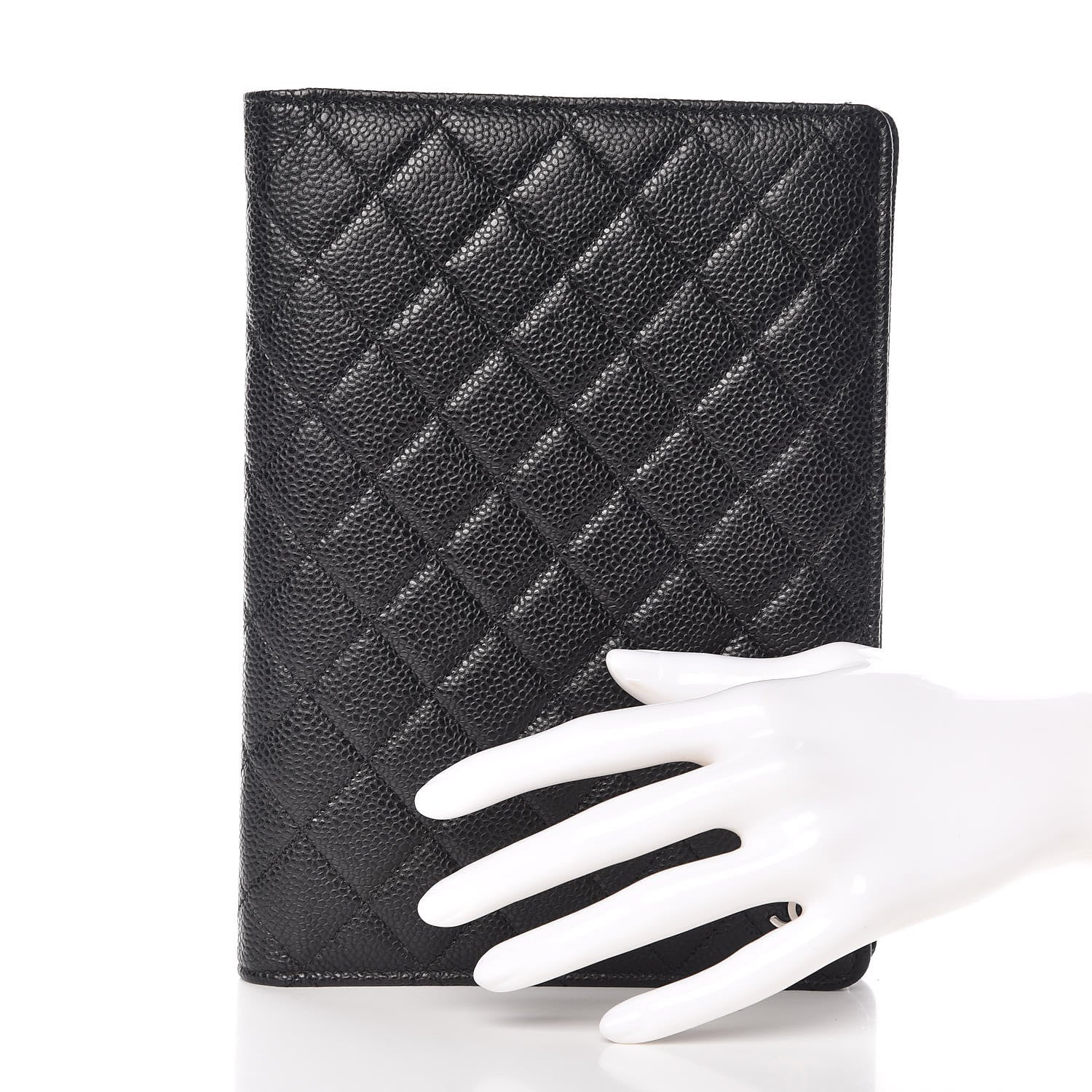 Chanel Caviar Quilted Large Agenda Cover Black 2 of 10
