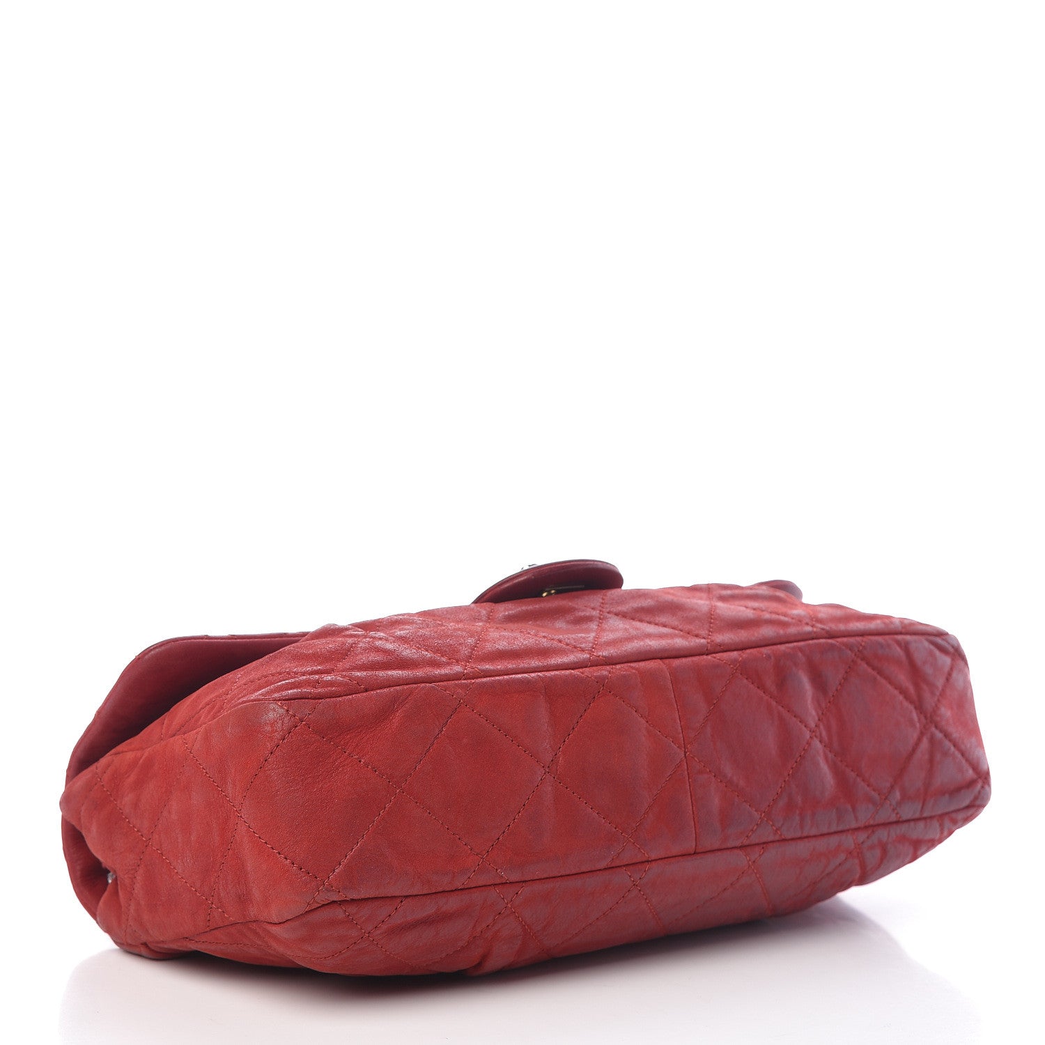 Chanel Iridescent Calfskin Large Chic Quilt Flap Red 4 of 23