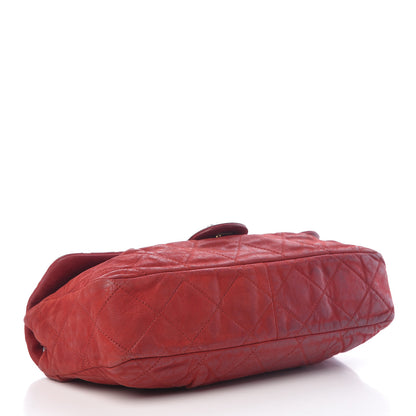 Chanel Iridescent Calfskin Large Chic Quilt Flap Red 4 of 23