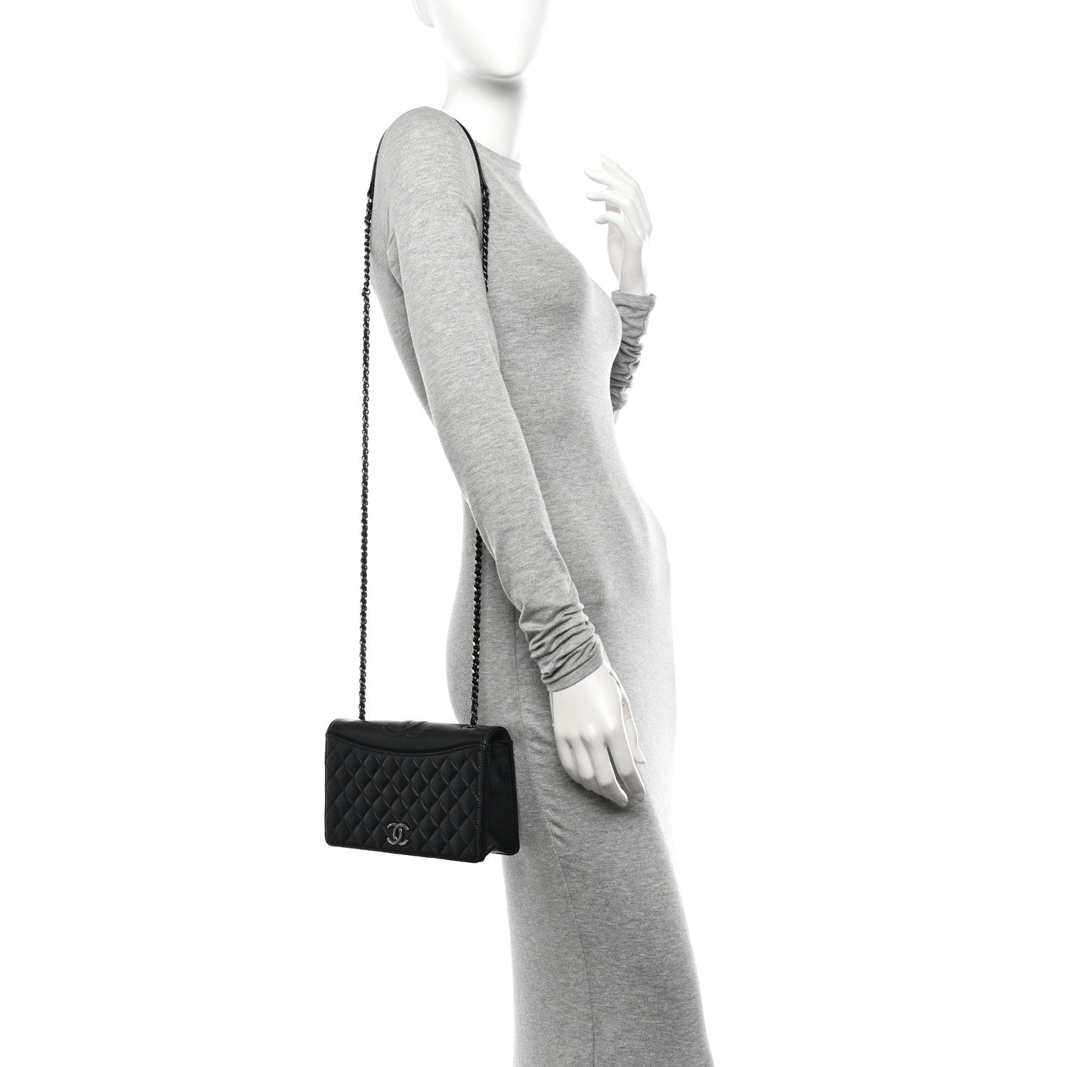 Chanel Calfskin Quilted Small Ballerine Flap Black 2 of 11