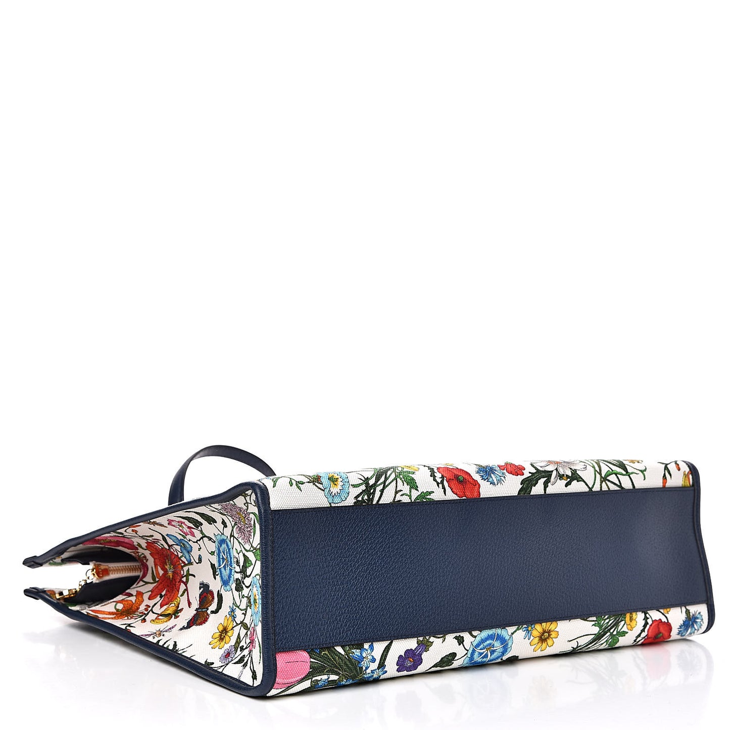 Canvas Large Flora Tote Navy Multicolor