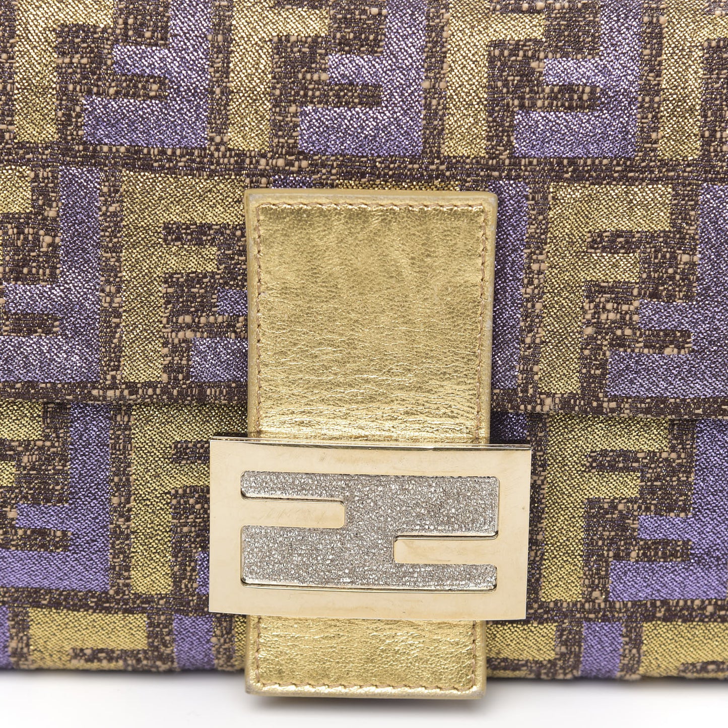 Metallic Lurex Zucca Baguette Gold Multicolor