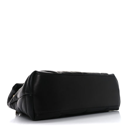 Saint Laurent Lambskin Quilted Small Loulou Puffer Monogram Chain Satchel Black 4 of 11