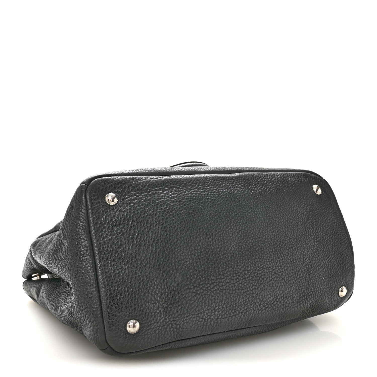 Prada Vitello Daino Tote Dark Grey 4 of 12