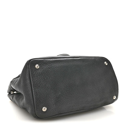 Prada Vitello Daino Tote Dark Grey 4 of 12