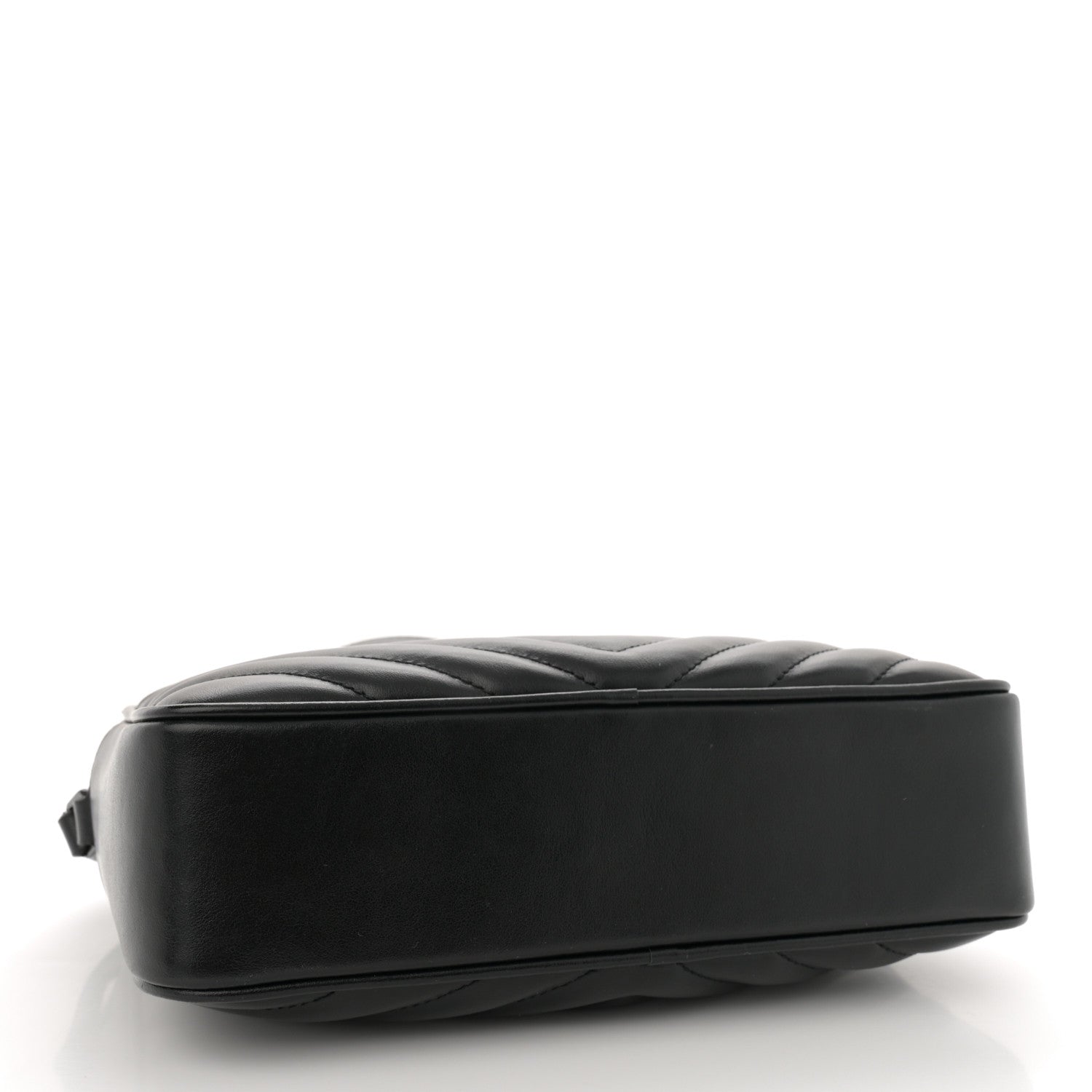 Saint Laurent Calfskin Matelasse Monogram Monochrome Lou Camera Bag Black 4 of 13