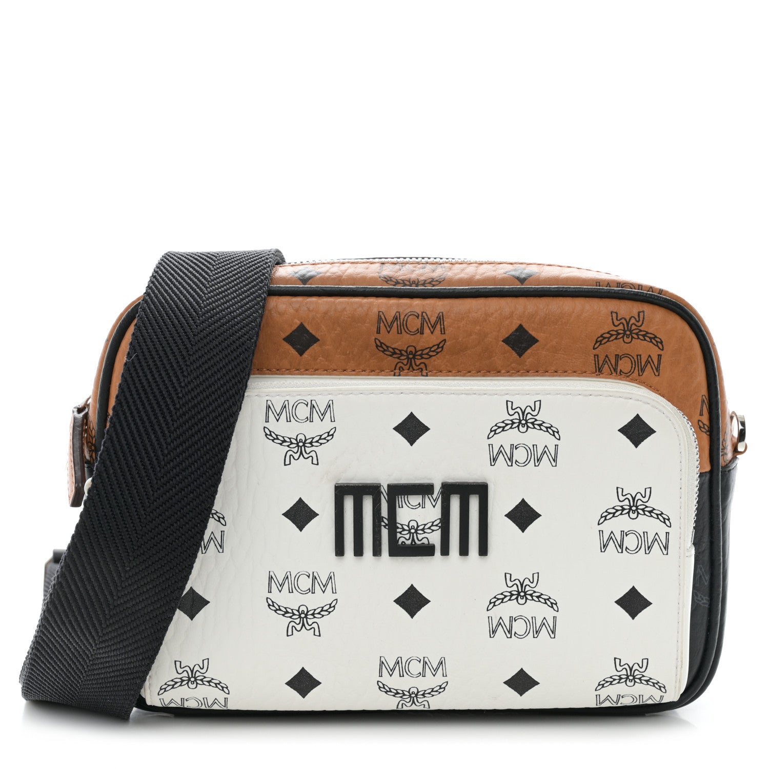 MCM Visetos Mix Small Klassik Crossbody White 1 of 10