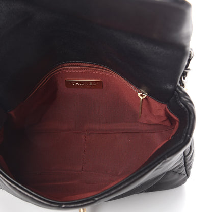Chanel Lambskin Quilted Medium 19 Flap Black 5 of 10