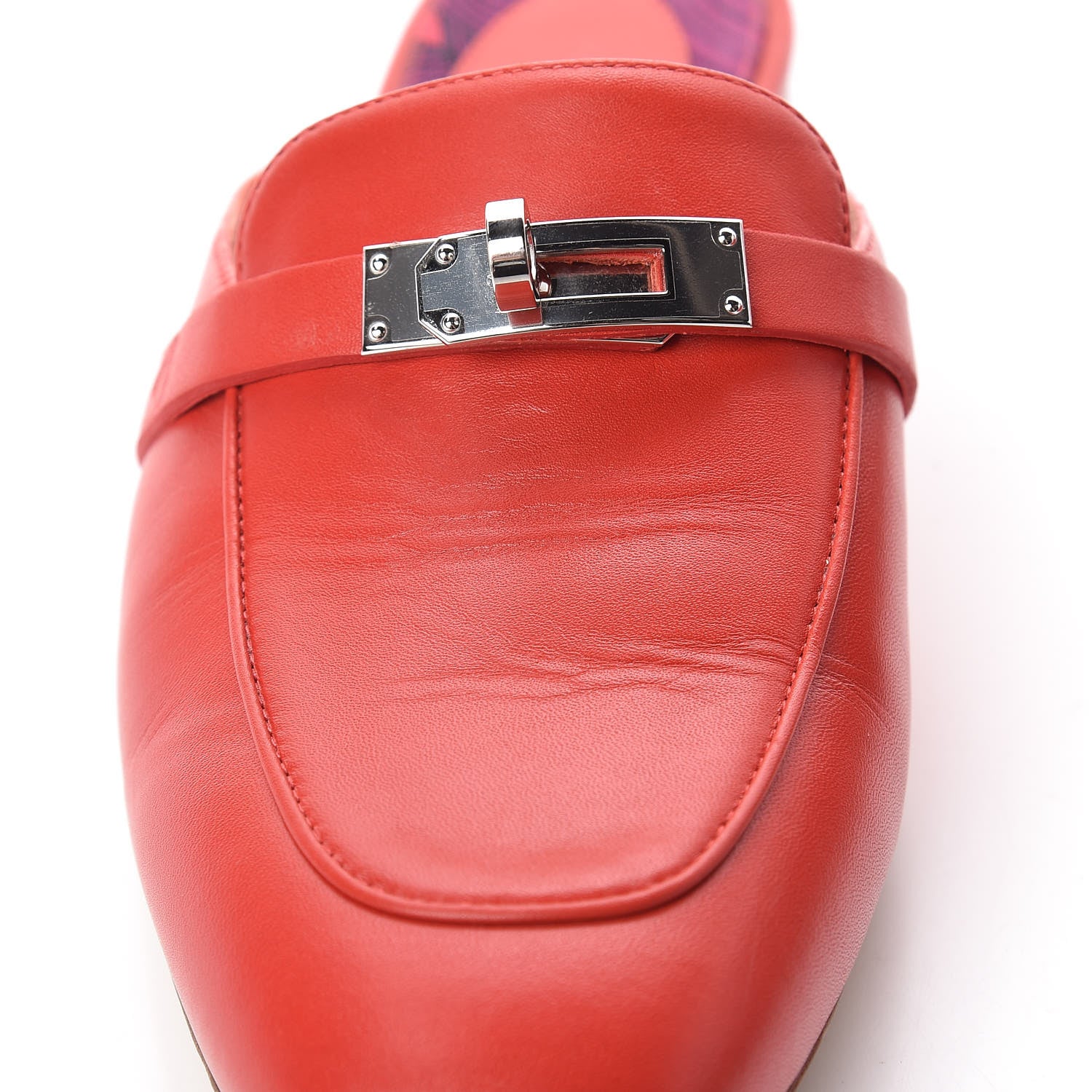 Hermes Calfskin Oz Mules 38 Pavot 15 of 15