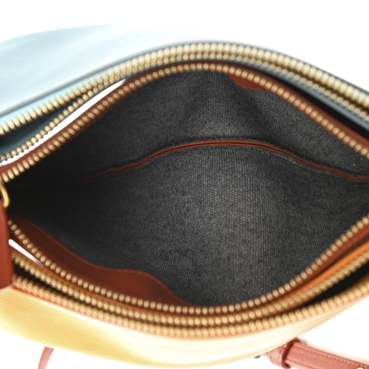 Lambskin Small Multicolor Trio Crossbody Bag Antarctic