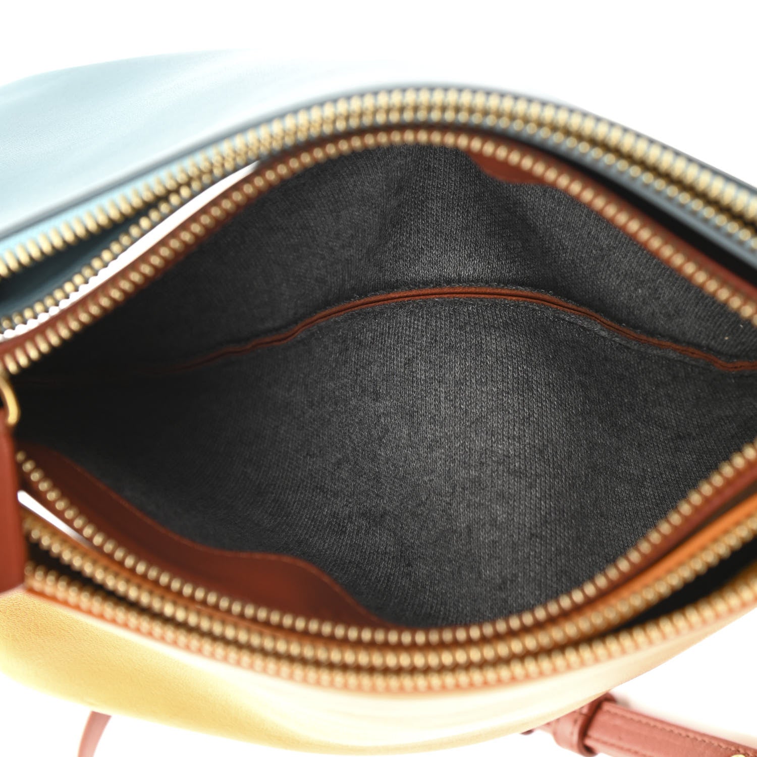 Celine Lambskin Small Multicolor Trio Crossbody Bag Antarctic 6 of 13