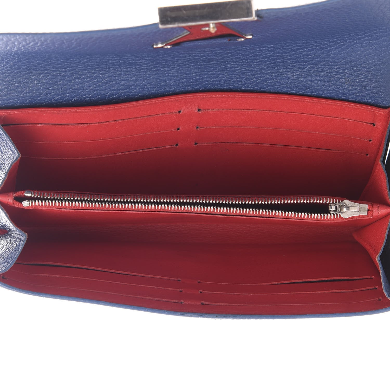 Louis Vuitton Taurillon Capucines Wallet Blue 4 of 10