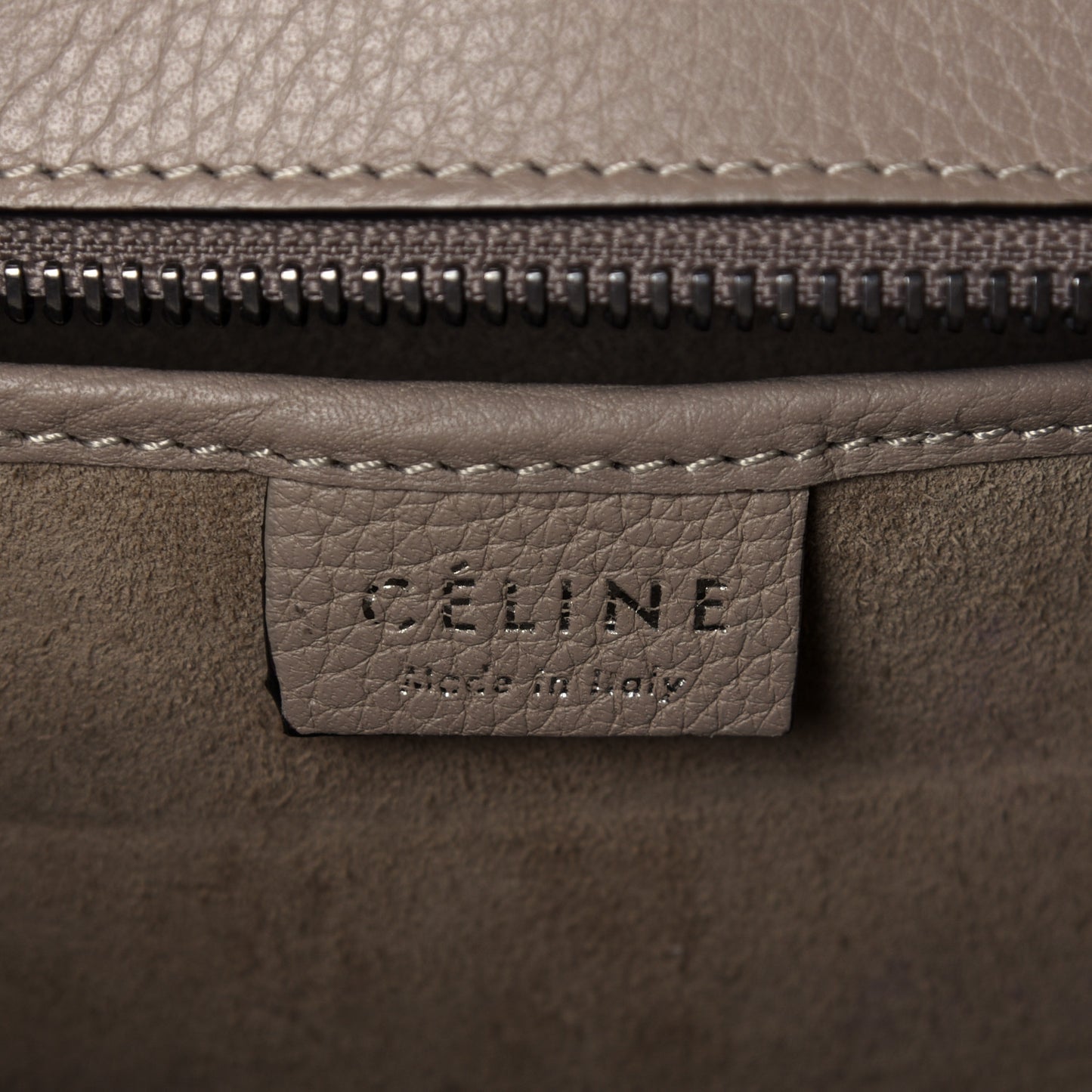 Drummed Calfskin Nano Luggage Dune