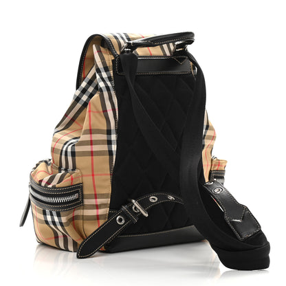 Burberry Nylon Vintage Check Medium Rucksack Backpack Antique Yellow 3 of 10