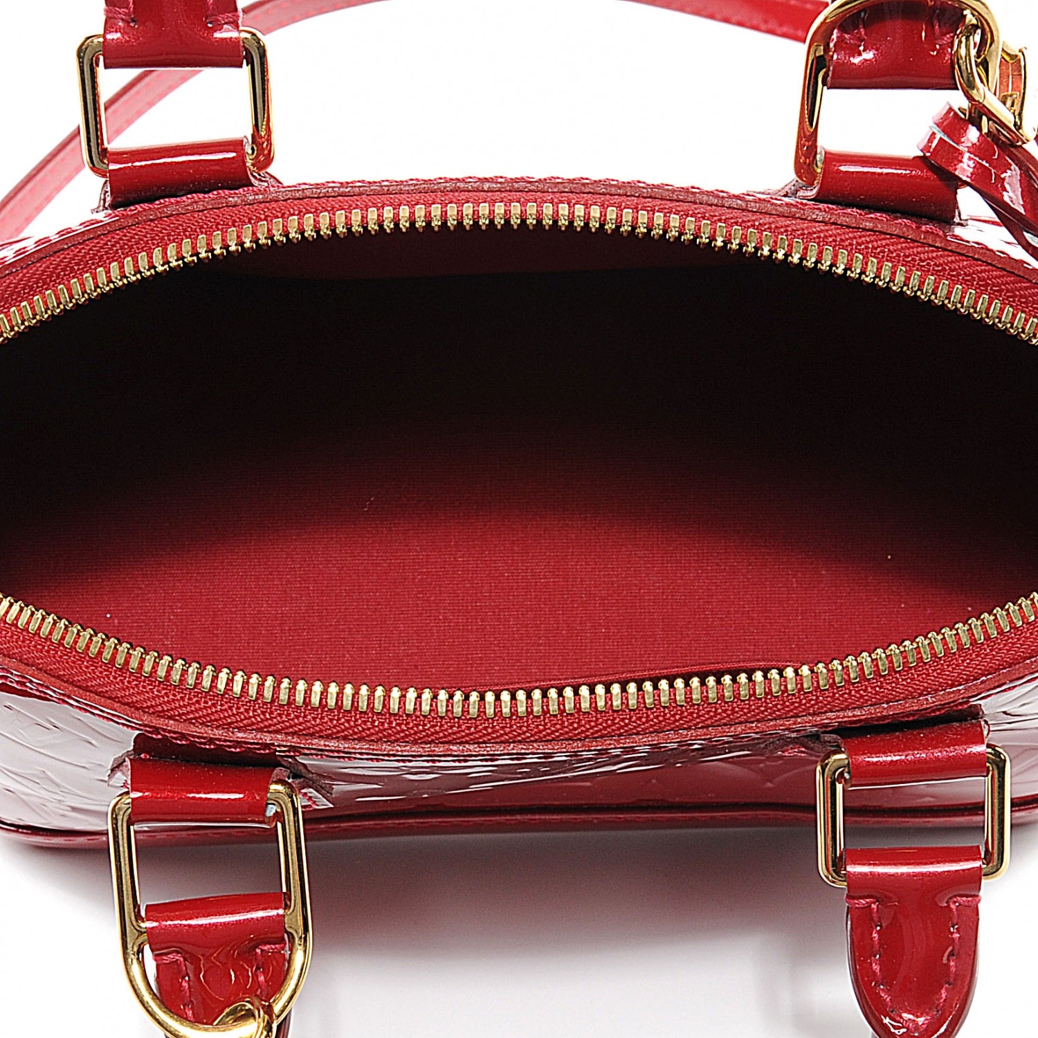 Louis Vuitton Vernis Alma BB Pomme D'Amour 6 of 9