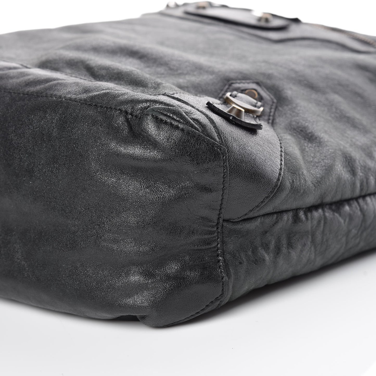Agneau Classic Hardware Day Hobo Black