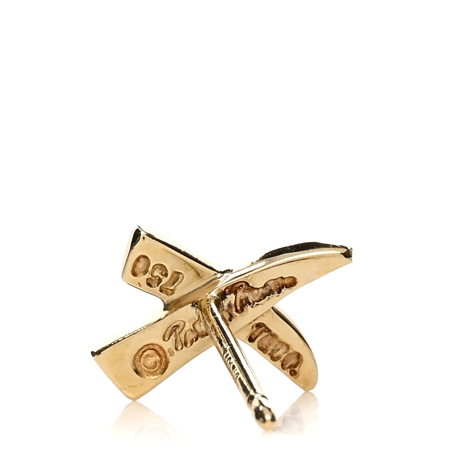 18K Yellow Gold Paloma's Graffiti X Earrings
