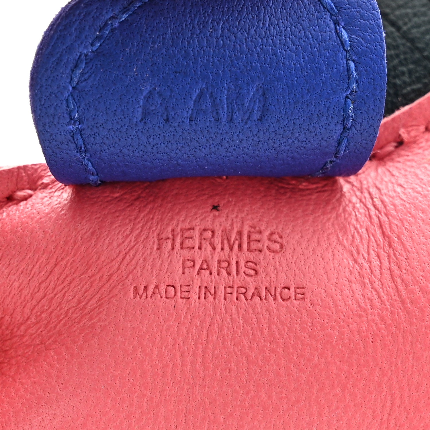Hermes Milo Lambskin Grigri Rodeo Horse Bag Charm PM Rose Azalee Vert Cypress Bleu Electrique 3 of 4