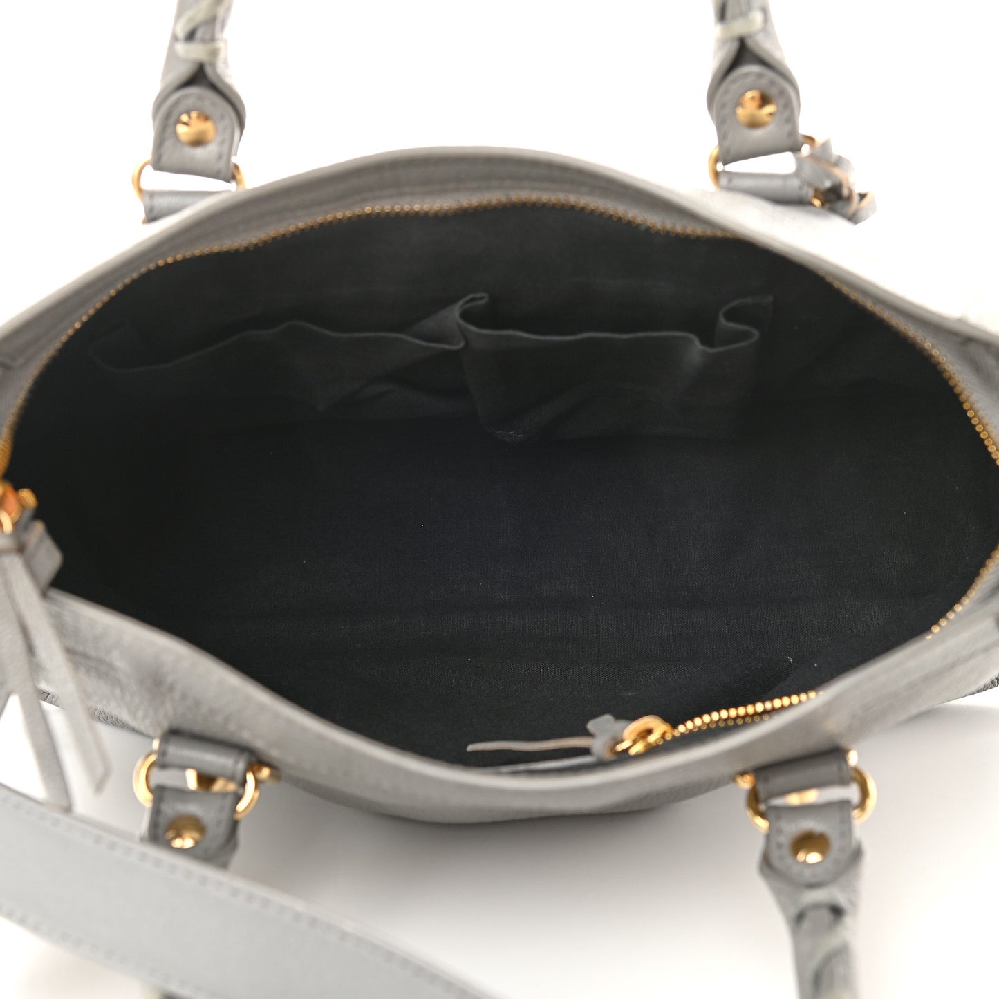 Chevre Gold Metallic Edge Hardware S City Gris Haussmannien