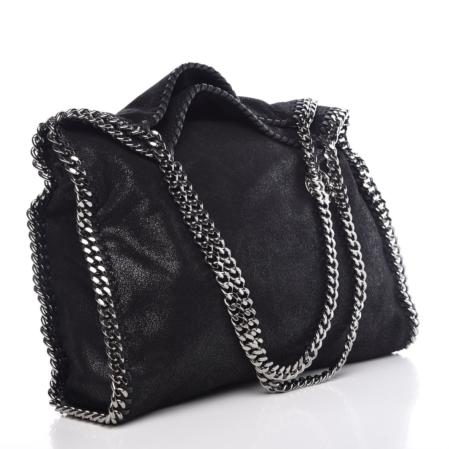 Stella McCartney Shaggy Deer Small Falabella Tote Black 3 of 9