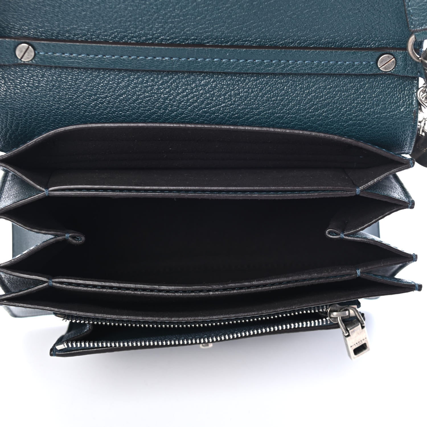 Givenchy Goatskin Small GV3 Shoulder Bag Prussian Blue 4 of 4