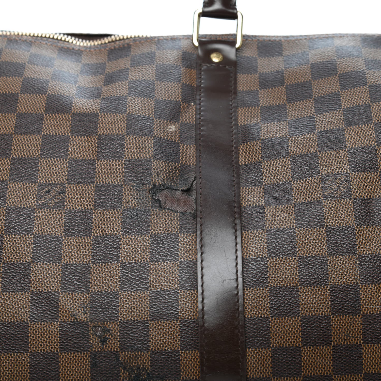 Louis Vuitton Damier Ebene Keepall Bandouliere 55 7 of 10