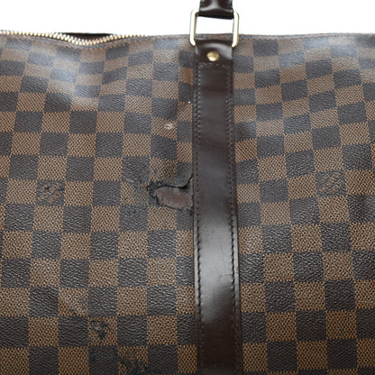 Louis Vuitton Damier Ebene Keepall Bandouliere 55 7 of 10