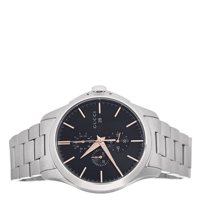 Gucci Stainless Steel 44mm G-Timeless Chronograph Quartz Watch Black 2 of 4