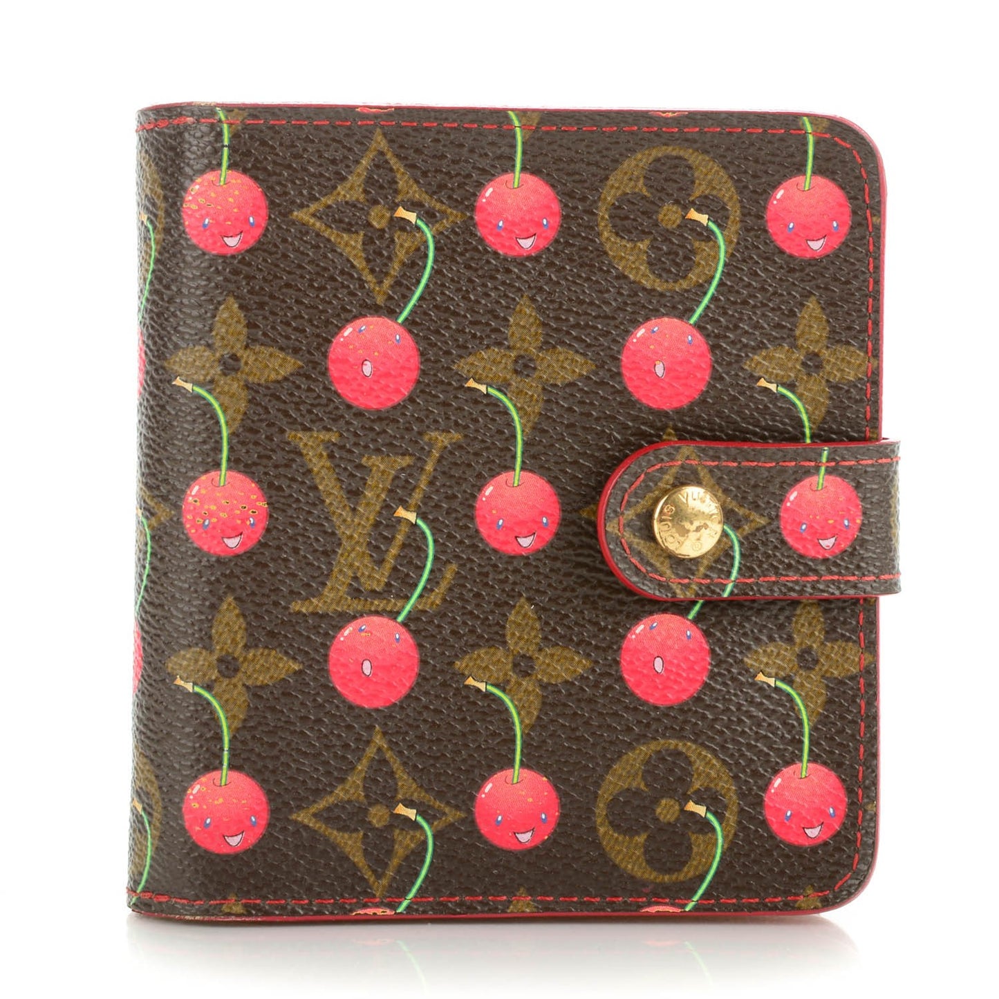 Monogram Cerises Compact Zippe Wallet