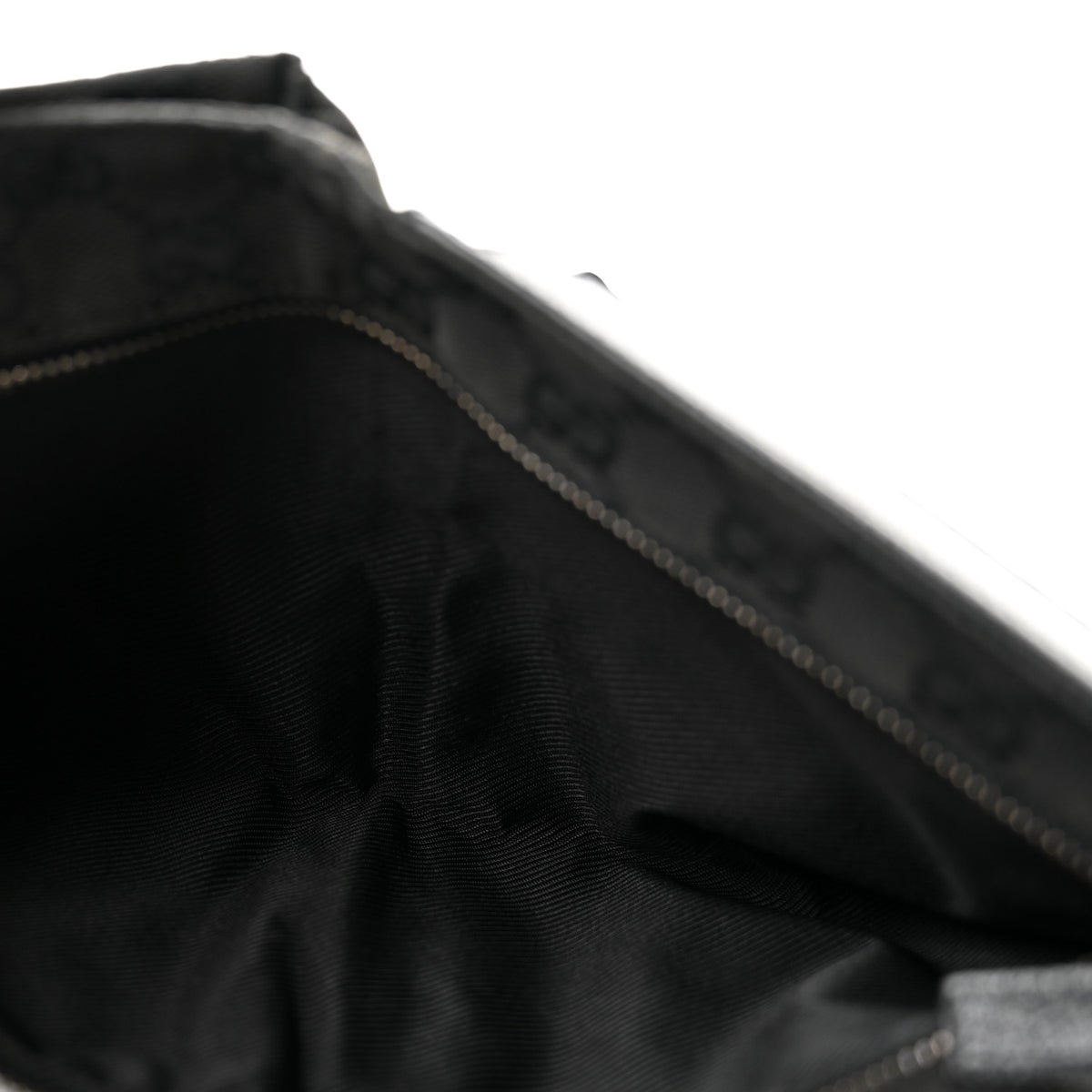 GG Monogram Double Pocket Belt Bag Black
