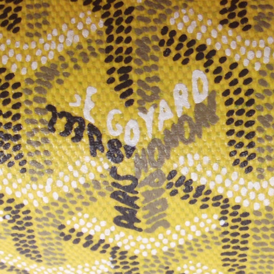 Goyard Goyardine Amakios PM Bowler Tote Bag Yellow 10 of 10