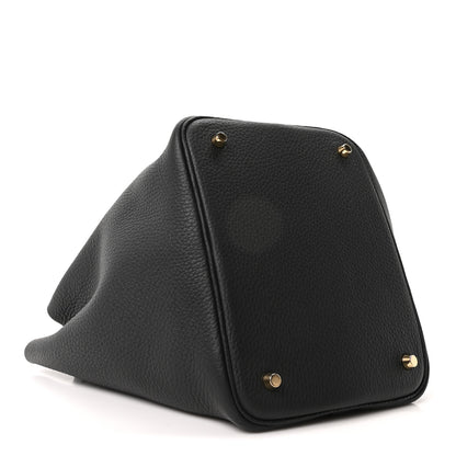 Hermes Taurillon Clemence Picotin Lock 22 MM Black 4 of 10