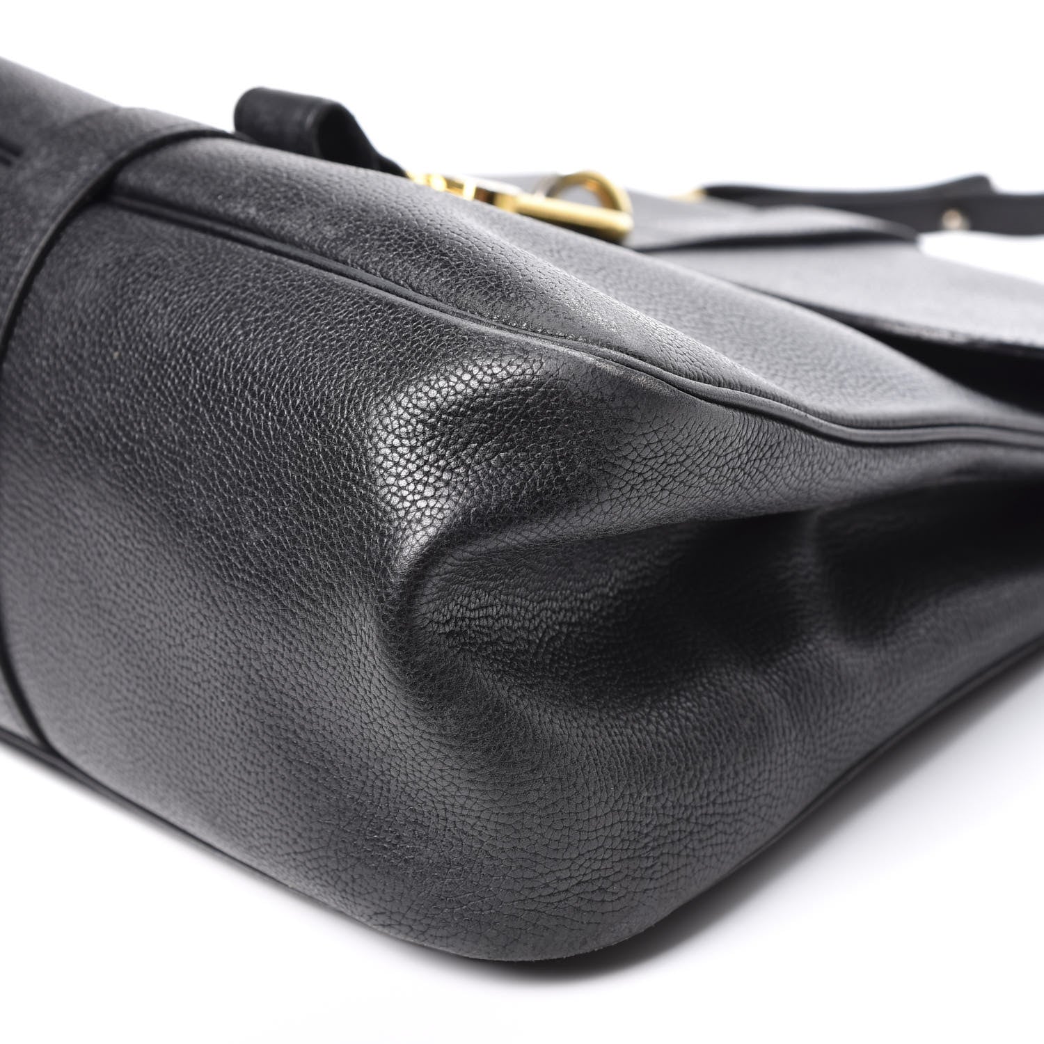 Delvaux Grained Calfskin Gin Fizz Jumping Satchel Black 6 of 9