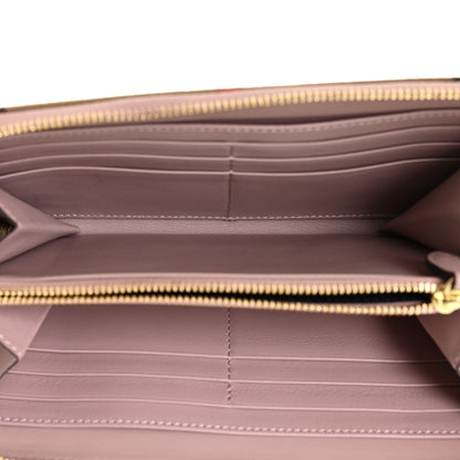 Burberry Grainy Calfskin House Check Elmore Zip Around Wallet Mauve Pink 5 of 11