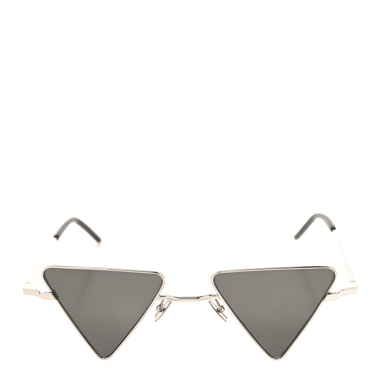 Metal Triangle Frame Sunglasses Black